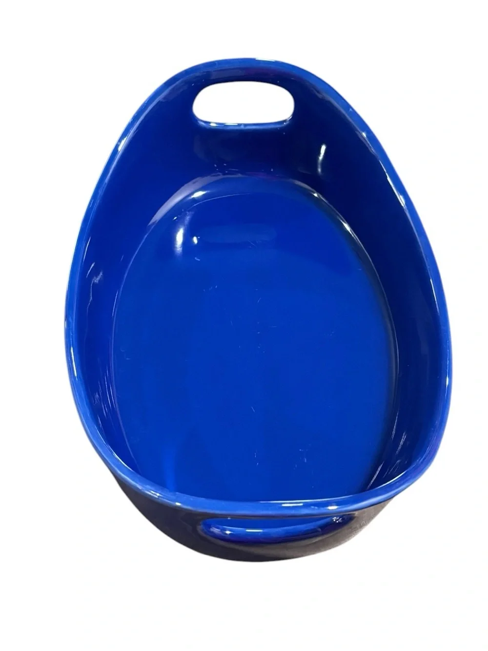Rachael Ray Oval 2 Quart  Blue Stoneware Baker Baking Casserole Oven Dish Pan